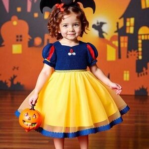 Blue/Yellow/Red Princess Costume Dress Snow White 18-24Months